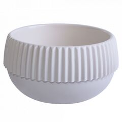 Pot Plastic Aleana Boho Low d13 White Rose