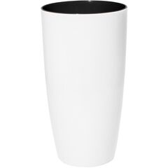 Горшок пластиковый Aleana Alfa d22x41,5 см белая роза