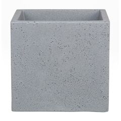 Flower pot plastic Scheurich STONY GREY 40/240 C-CUBE