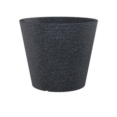 Plastic flower pot Scheurich SCHWARZ GRANIT 49/242 CONEO 49