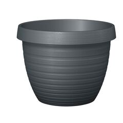 ეზოს პლასტმასის ქოთანი Scheurich 25/270 Country Star METALLIC GREY