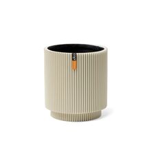 ქოთანი ყვავილის Capi Europe Vase Groove 23x25სმ ბეჟი