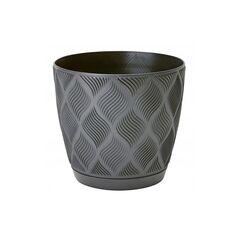 ქოთანი ყვავილის FORM PLASTIC flow petit eco recycled z podstawka 15 anthracite