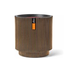 ქოთანი ყვავილის Capi Europe Vase Groove 41x43სმ ოქროსფერი