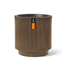 Flower pot Capi Europe Vase Groove 41x43cm golden
