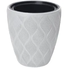 ქოთანი ყვავავილი FORM-PLASTIC Flow 40 white 4710-011