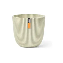 Flower pot Capi Europe Planter Ball Groove sawdust 16,5x15cm beige