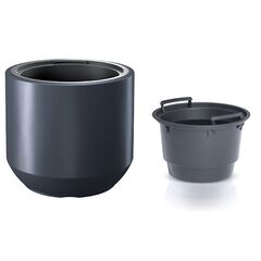 Plastic flower pot Prosperplast DBHEW400 S433 anthracite 36 l