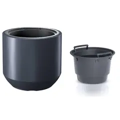 Plastic flower pot Prosperplast DBHEW400 S433 anthracite 36 l