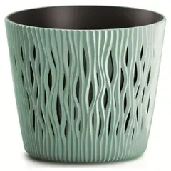 Plastic flower pot DSR190 623U green
