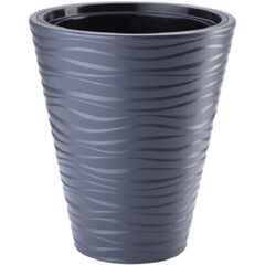 პლასტმასის ქოთანი ყვავილებისთვის FORM PLASTIC Sahara Dunes round 2722-014 Ø40 ანტრაციტი