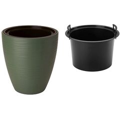 Flower pot FORM-PLASTIC Gobi 40 green tea