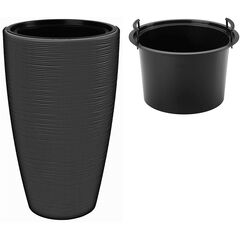 Flower pot FORM-PLASTIC Gobi Slim 30 anthracite