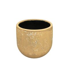 Горшок керамический Giovanni pot round grey green rust 3 assorted - h12xd14cm