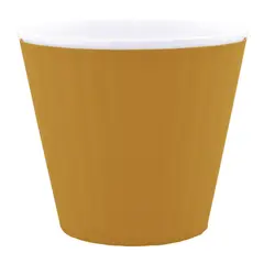 Plastic flower pot double ALEANA Ibis 13x11,2 bronze-white