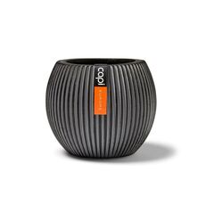 ქოთანი ყვავილის Capi Europe Vase Groove 30x25სმ ანტრაციტი