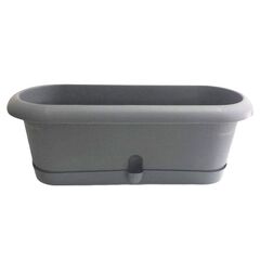 Flower pot Form-Plastic Cactus box Lotos 40 anthracite
