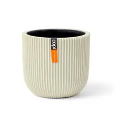 Flower pot Capi Europe Planter ball Groove 21x21cm beige