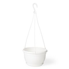 Hanging plastic pot for flowers FORM PLASTIC Malta 2503-011 Ø24 white