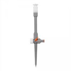 Sprinkler adjustable 0-360°, with valve and extension Bradas White Line WL-Z07