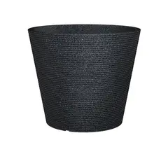 ეზოს პლასტიკის ქოთანი Scheurich 30/238 Stony black