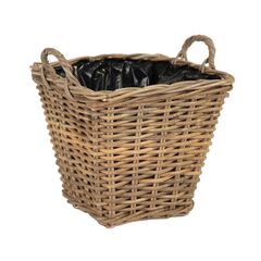 Wicker pot Mega Collections Square Basket-F- Tapered Kubu W35H31