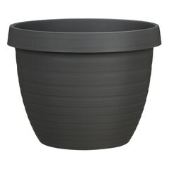 Flower pot plastic  Scheurich METALLIC GREY 48/270 COUNTRY STAR 48