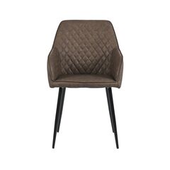 Chair LAMO CRAZY HORSE LEATHER GREY UK SY BROWN 58x55x85 cm