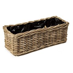Wicker pot Mega Collections Lana Rect. -F- Natural L60W23H20