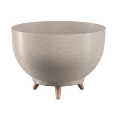 Flower pot with legs FORM PLASTIC Bowl Satina Eco 24 white