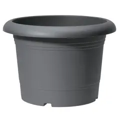 ქოთანი ყვავავილის პლასტმასი  Scheurich METALLIC GREY 80/322 PFLANZGEFAESS