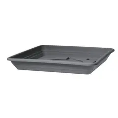 ქოთნის სადგამი პლასტმასი Scheurich METALLIC GREY 25/327 UNTERSETZER