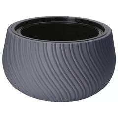 Flower pot plastic  FORM PLASTIC Mika anthracite 12,9 L