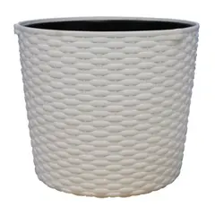 Plastic flower pot Prosperplast RATO ROUND DRTW S449 6.5 l white
