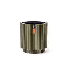ქოთანი ყვავილის Capi Europe Vase cylinder Groove 19x21სმ მწვანე