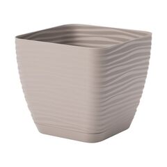 Горшок цветочный с подставкой Form-Plastic Sahara petit 19 taupe