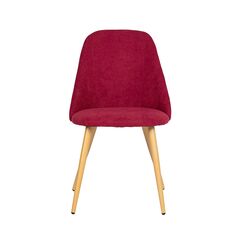 Chair FELICIO CORDUROY RED 50x61x88 cm
