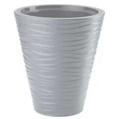 პლასტმასის ქოთანი ყვავილებისთვის FORM PLASTIC Sahara Dunes round 2722-055 Ø40 ღია ნაცრისფერი