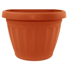 Plastic flower pot wall-mounted Aleana Terra 22х16 terracotta