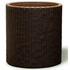 Flower pot Keter Cylinder Planter Medium Brown 36x36x37.3 cm