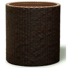 ყვავილის ქოთანი Keter Cylinder Planter Medium Brown 36x36x37.3 სმ