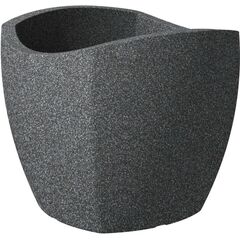 ეზოს პლასტმასის ქოთანი Scheurich 256/50 STONY SCHWARZ GRANIT