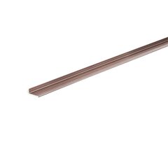 Aluminum profile J-shaped Arcansas copper glossy 18x1000 mm