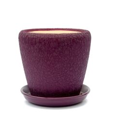Ceramic flower pot Oriana Gracia №1 silk violet 24.5x25.2 cm 10 l