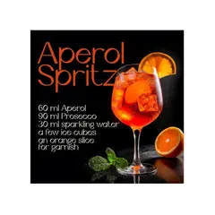 სურათი მინაზე Styler GL520 RECIPE APEROL 30X30 სმ