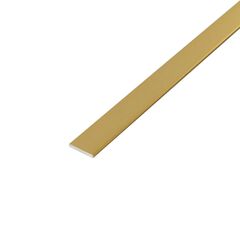 Aluminum strip Arcansas brass gloss 15x2x1000 mm