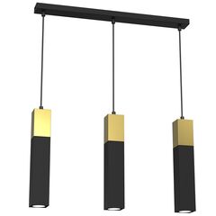 Подвес Luminex 4139 Tulum gold 3 GU10 8W черный золото