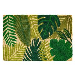 Mat Hamat Ruco Print Green Leaves 40x60 cm