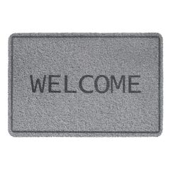 Mat Hamat Curly Print Welcome Grey 40x60 cm
