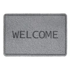 ფეხსაგები Hamat Curly Print Welcome Grey 40x60 სმ